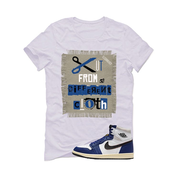 Air Jordan 1 Rare Air Deep Royal Blue White T-Shirt (Cut from a different cloth)| illcurrency