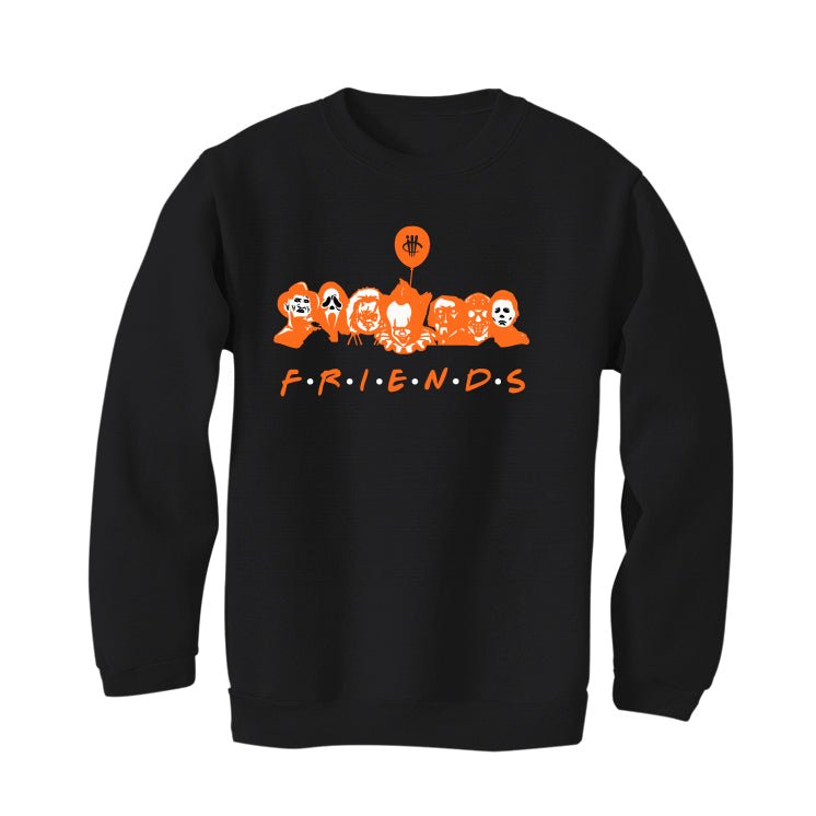 Air Jordan 12 “Brilliant Orange” | illcurrency Black T-Shirt (F R I E N D S)