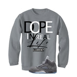 Air Jordan 5 Wolf Grey Matching T-Shirt, Sweatshirts & Hoodies Grey T-Shirt (DOPE)| illcurrency