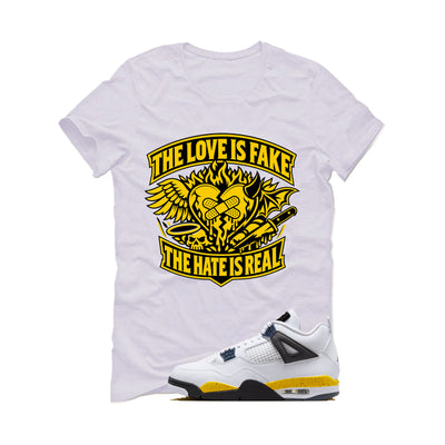 Air Jordan 4 Tour Yellow Matching T-Shirt The Love is fake