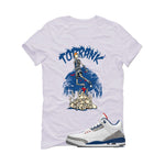 Air Jordan 3 True Blue Matching T-Shirt White T-Shirt (Top Rank)| illcurrency