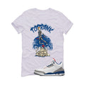Air Jordan 3 True Blue Matching T-Shirt White T-Shirt (Top Rank)| illcurrency