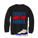 Air Jordan 11 Rare Air Matching T-Shirt, Sweatshirts & Hoodies Black T-Shirt (Loyalty)| illcurrency