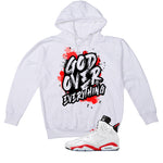 Air Jordan 6 White Infrared Matching T-Shirt God Over Everything