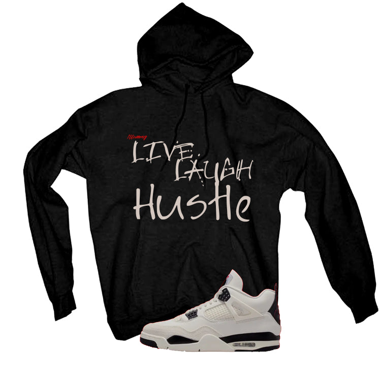 Air Jordan 4 Flight Club Matching T-Shirt, Sweatshirts & Hoodies Black T-Shirt (Live Laugh Hustle)| illcurrency