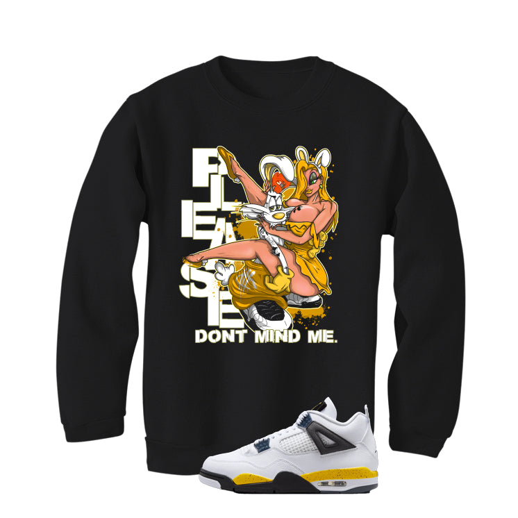 Air Jordan 4 Tour Yellow Matching T-Shirt Black T-Shirt (Street Roger)| illcurrency