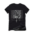 Air Jordan 3 Black Cat Black T-Shirt (Blessed not lucky)| illcurrency