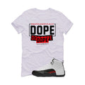Air Jordan 12 “Red Taxi” | illcurrency White T-Shirt (DOPE)