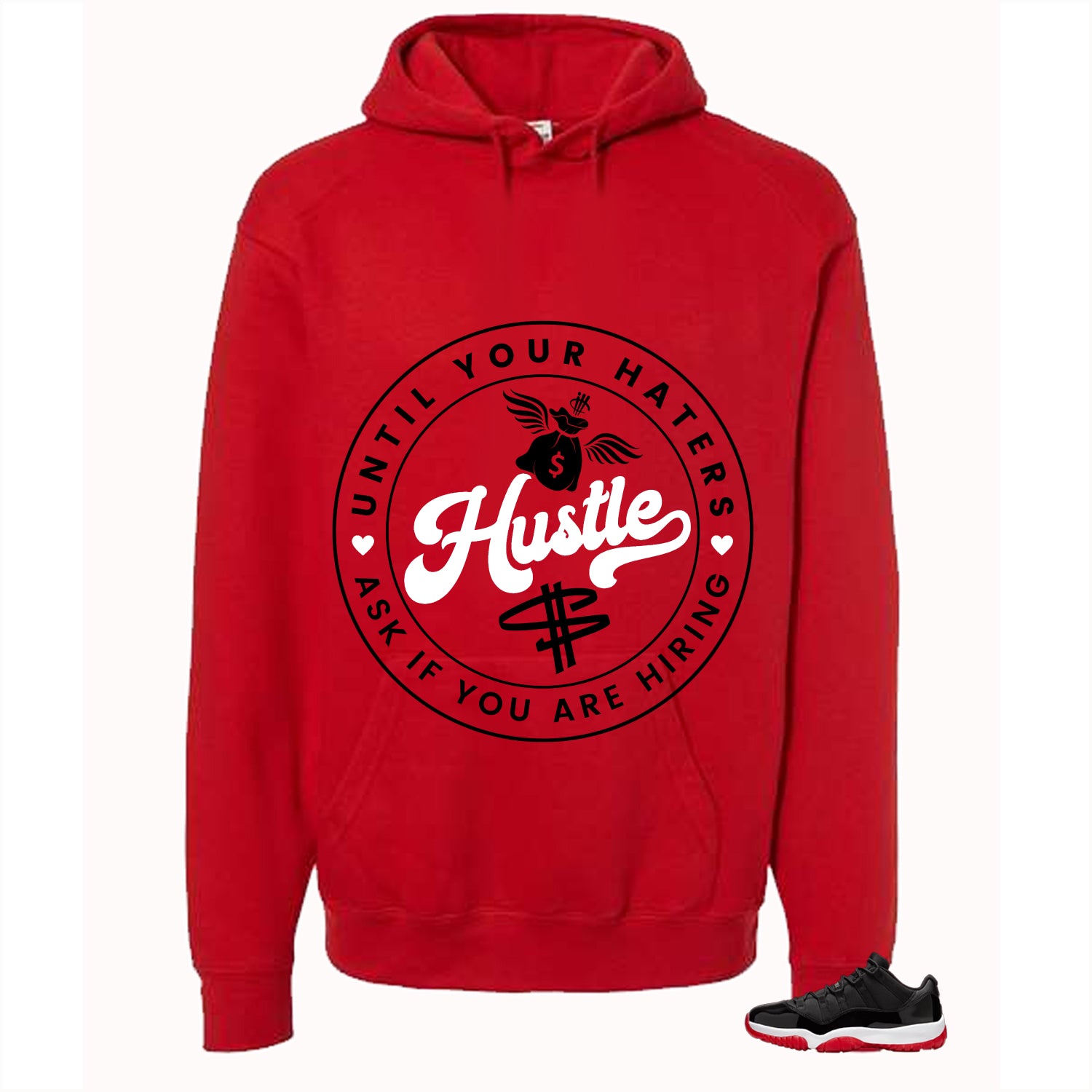 Air Jordan 11 Low Bred Red T-Shirt (Haters Catch Up)| illcurrency