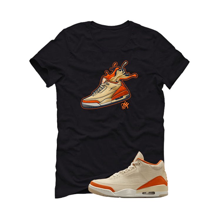 Air Jordan 3 WMNS Starfish Black T-Shirt (Splash shoe)| illcurrency