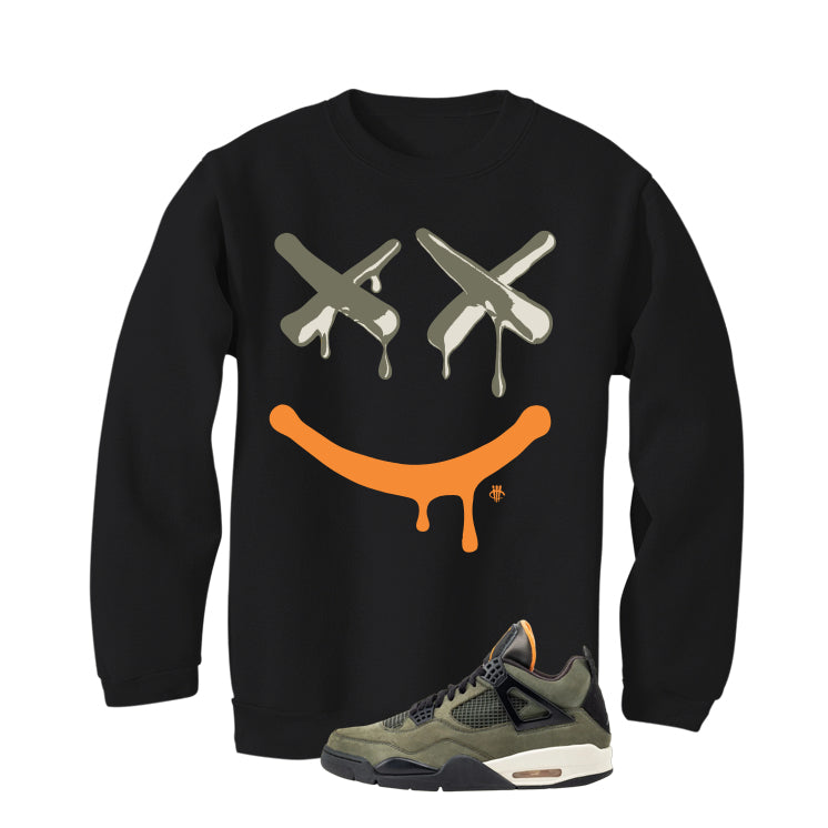 Undefeated x Air Jordan 4 Black T-Shirt (Happy Drip)| illcurrency