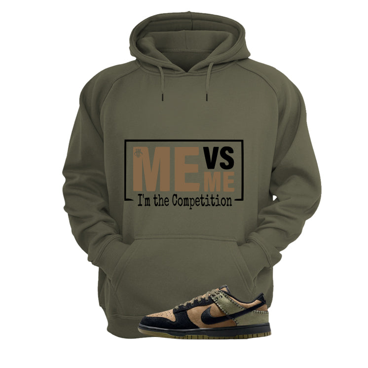 Nike Dunk Low Frankenstein Matching T-Shirt, Sweatshirts & Hoodies Military Green T-Shirt (Me vs Me)| illcurrency