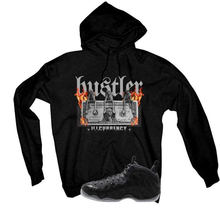 NIKE FOAMPOSITE ONE CARBON FIBER Matching T-Shirt, Sweatshirts & Hoodies Black T-Shirt (See No Evil Hustler)| illcurrency
