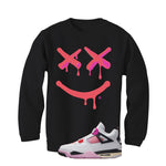 Air Jordan 4 Comic Matching T-Shirt Black T-Shirt (Happy Drip)| illcurrency