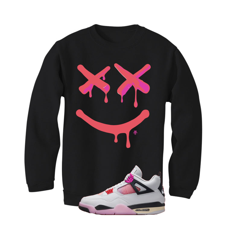 Air Jordan 4 Comic Matching T-Shirt Black T-Shirt (Happy Drip)| illcurrency