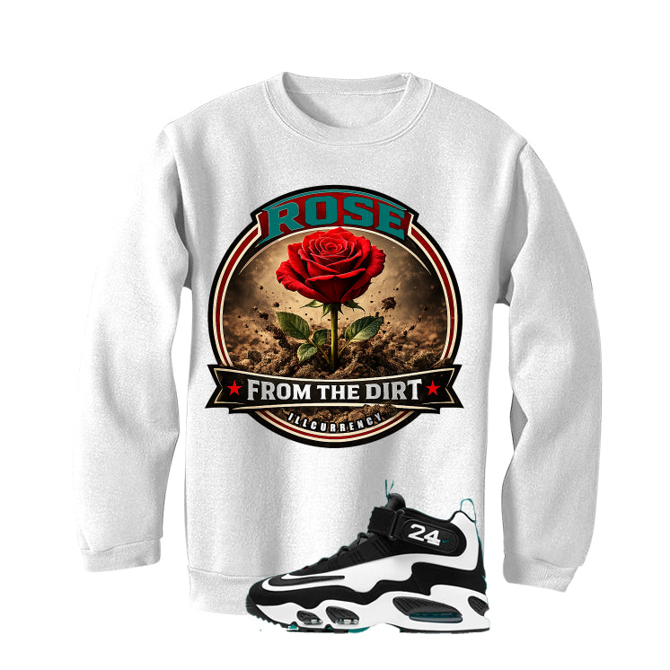 Nike Air Griffey Max 1 Freshwater Matching T-Shirt, Sweatshirts, & Hoodies White T-Shirt (Rose from the Dirt)| illcurrency