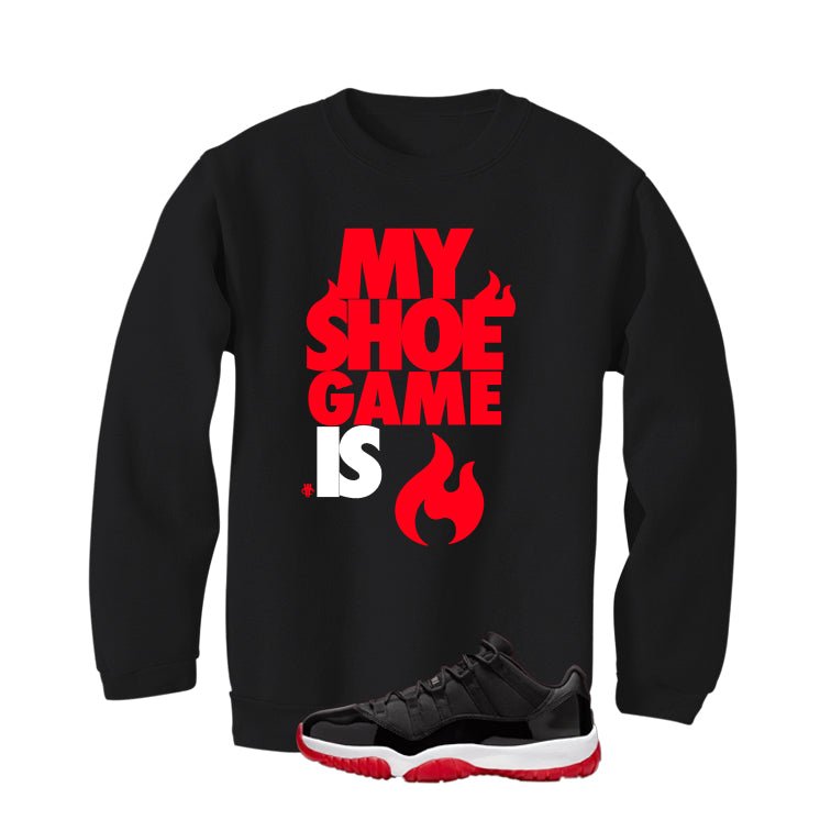 Air Jordan 11 Low Bred Black T-Shirt (Shoe Game)| illcurrency