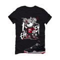Air Jordan 4 Bred Matching T-Shirt Black T-Shirt (Stitchez)| illcurrency