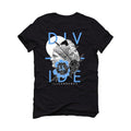 Air Jordan 1 "UNC Toe" Black T-Shirt (Divide)