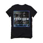 Air Jordan 1 "UNC Toe" | illcurrency Black T-Shirt (FREEDOM)