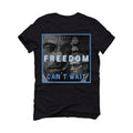 Air Jordan 1 "UNC Toe" | illcurrency Black T-Shirt (FREEDOM)