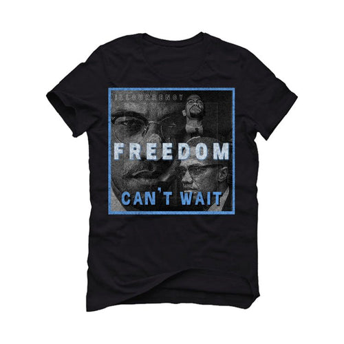Air Jordan 1 "UNC Toe" | illcurrency Black T-Shirt (FREEDOM)