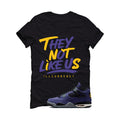 Air Jordan 4 OG Lakers Matching T-Shirt, Sweatshirts & Hoodies Black T-Shirt (They not like us)| illcurrency