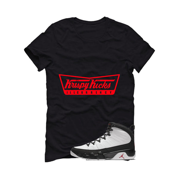 Air Jordan 9 OG Space Jam Matching T-Shirt Black T-Shirt (Krispy Kicks)| illcurrency