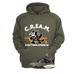 Undefeated x Air Jordan 4 Military Green T-Shirt (Cash Rules)| illcurrency