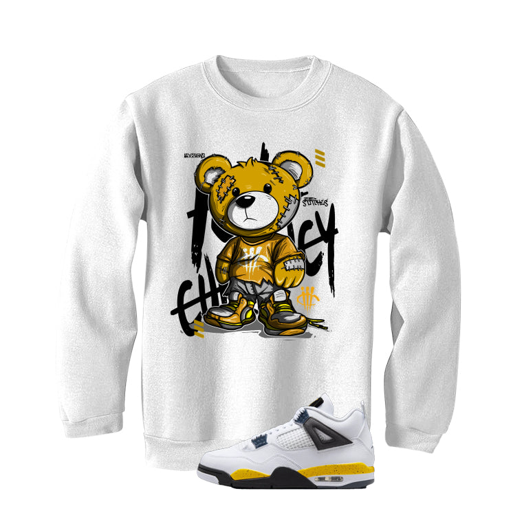 Air Jordan 4 Tour Yellow Matching T-Shirt White T-Shirt (Stitchez)| illcurrency