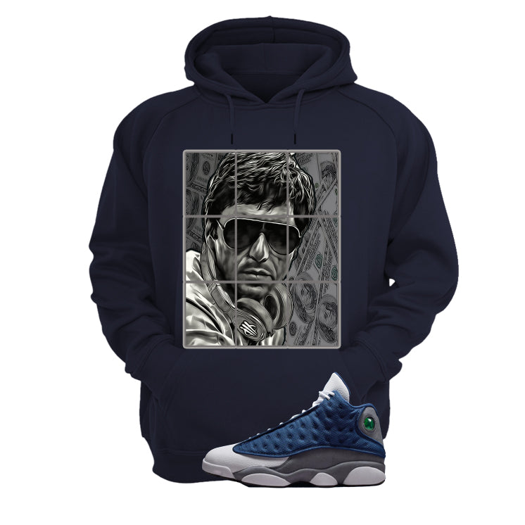 Air Jordan 13 Flint Navy Blue T-Shirt (Pacino)| illcurrency