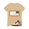 Air Jordan 4 Pizza (GS) Tan T-Shirt (Me Vs Me)| illcurrency