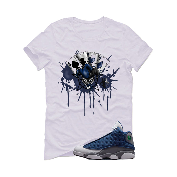 Air Jordan 13 Flint White T-Shirt (Joker Cards)| illcurrency