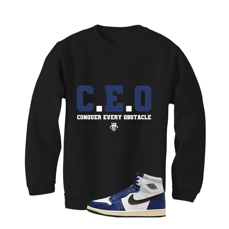 Air Jordan 1 Rare Air Deep Royal Blue Black T-Shirt (CEO)| illcurrency