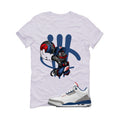 Air Jordan 3 True Blue Matching T-Shirt White T-Shirt (Mario Ball)| illcurrency