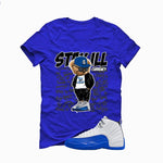 Air Jordan 12 Blueberry Royal Blue T-Shirt (Stay ill Bear)| illcurrency