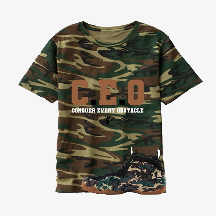 Nike Air Foamposite Pro Camo Matching T-Shirt Ceo