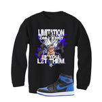 Air Jordan 1 High OG Royal Matching T-Shirt Limitations