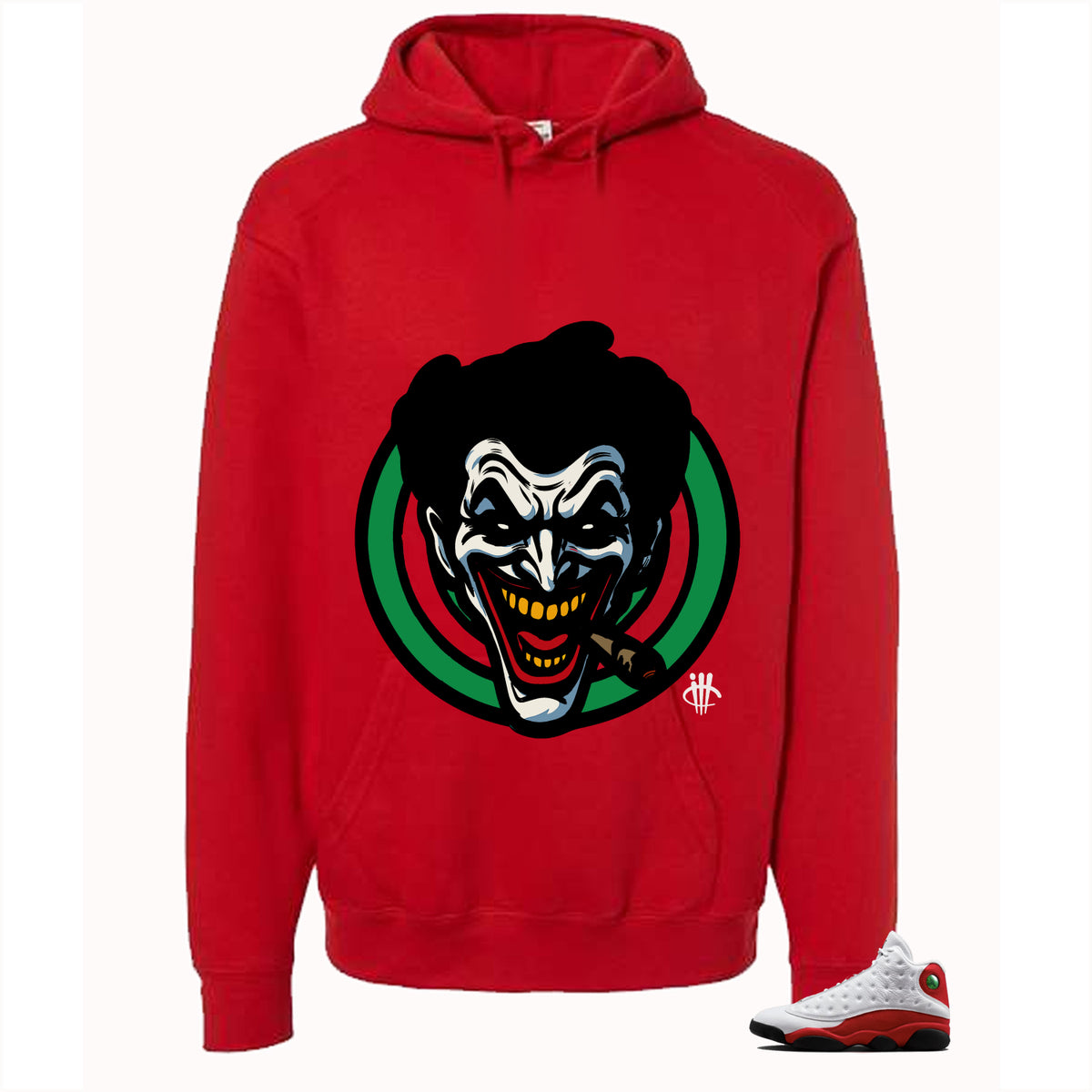 Air Jordan 13 Chicago Matching T-Shirt, Sweatshirts & Hoodies Red T-Shirt (Joke The Joker)| illcurrency