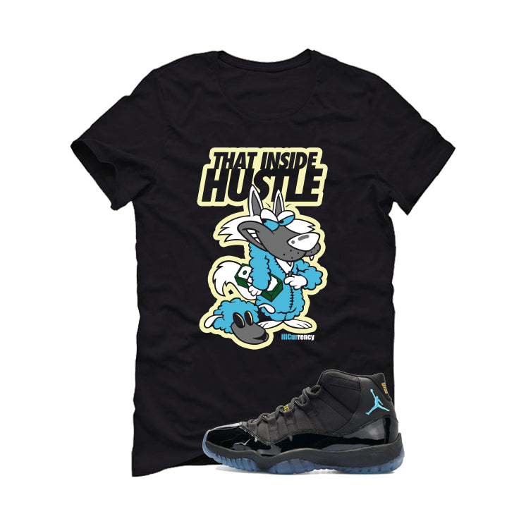 Air Jordan 11 Gamma Blue Matching T-Shirt, Sweatshirts & Hoodies Black T-Shirt (That Inside Hustle)| illcurrency