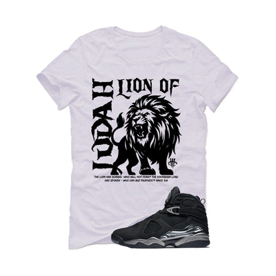Air Jordan 8 Chrome Matching T-Shirt White T-Shirt (Lion of Judah)| illcurrency
