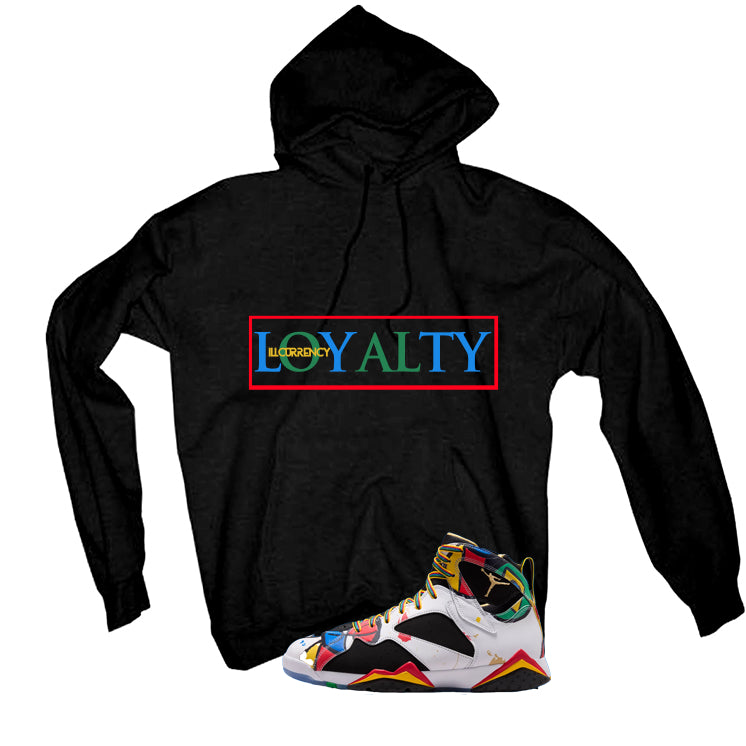Air Jordan 7 Miro Matching T-Shirt Black T-Shirt (Loyalty)| illcurrency