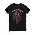 AIR JORDAN 4 “BRED REIMAGINED” 2024 | ILLCURRENCY Black T-Shirt (Skeleton Rose)