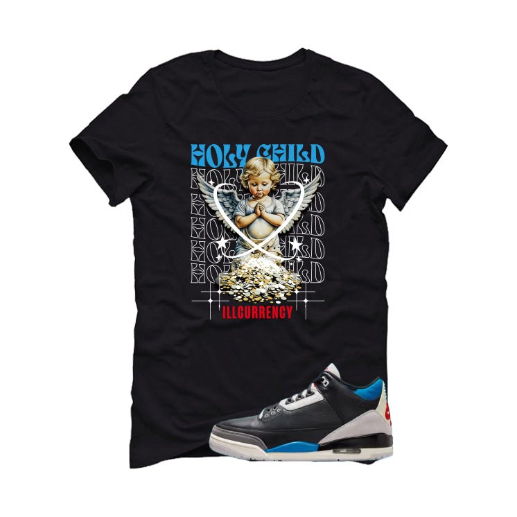 Air Jordan 3 OG Rare Air Black T-Shirt (Holy Child)| illcurrency