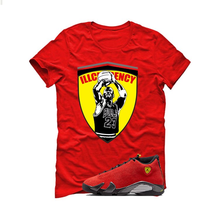 Air Jordan 14 Ferrari Red T-Shirt (Ferrari Jordan)| illcurrency