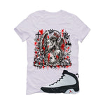Air Jordan 9 OG Space Jam Matching T-Shirt Graffiti Angel