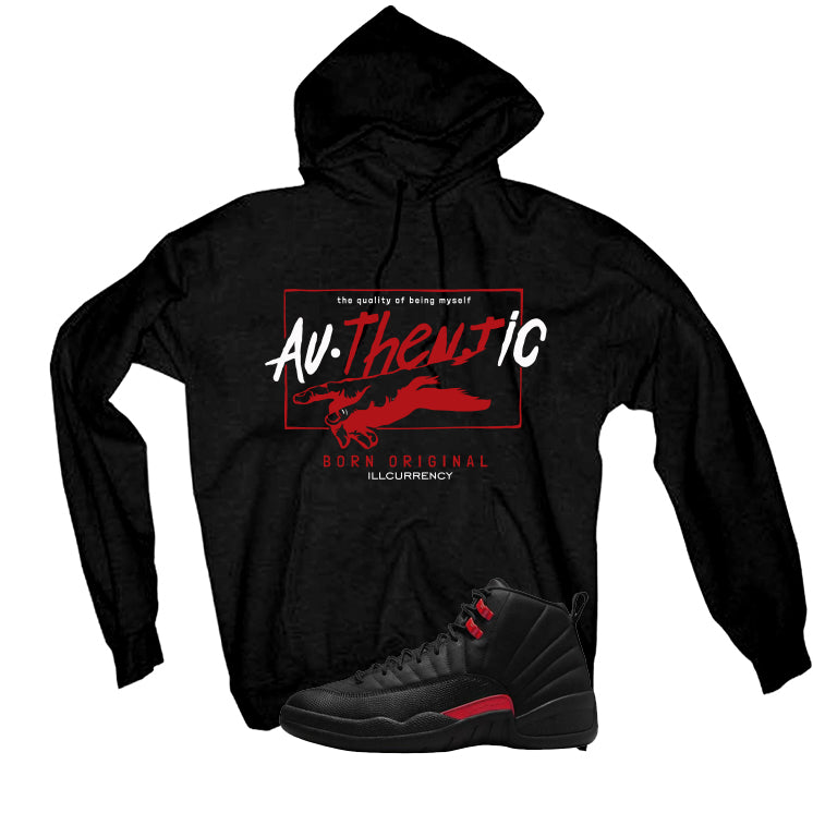 Air Jordan 12 Bloodline Matching T-Shirt, Sweatshirts, & Hoodies Black T-Shirt (Authentic)| illcurrency