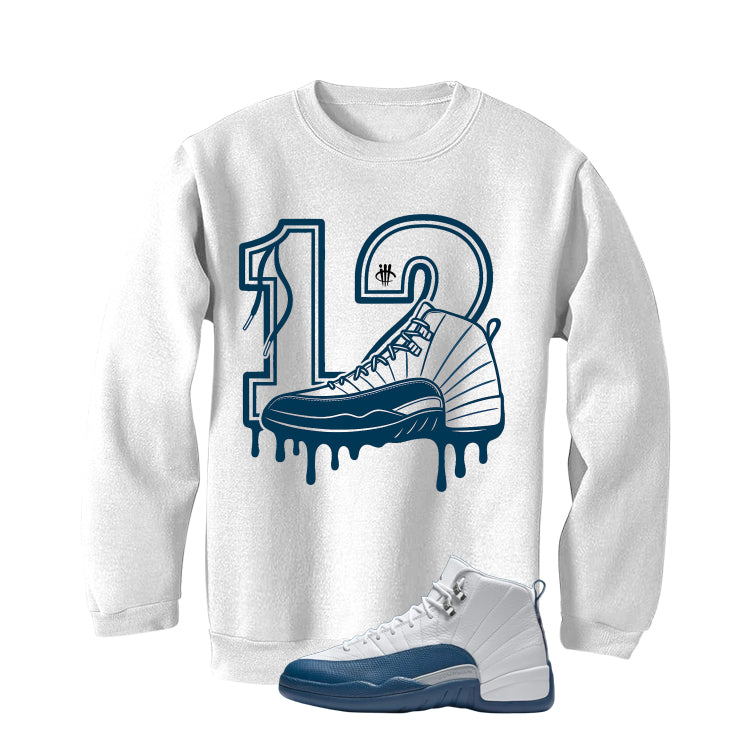 Air Jordan 12 French Blue White T-Shirt (French Blues)| illcurrency
