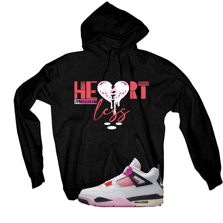 Air Jordan 4 Comic Matching T-Shirt Black T-Shirt (Heartless)| illcurrency