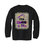 Air Jordan 12 Field Purple - Black T-Shirt (Cut from a different cloth)